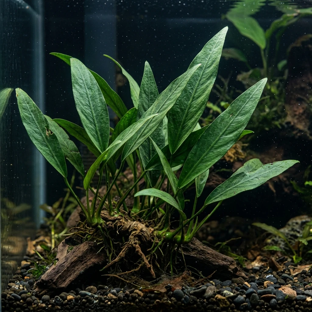 Snap & Identify Anubias Lanceolata (Anubias barteri 'Lanceolata') - Plant AI care guides
