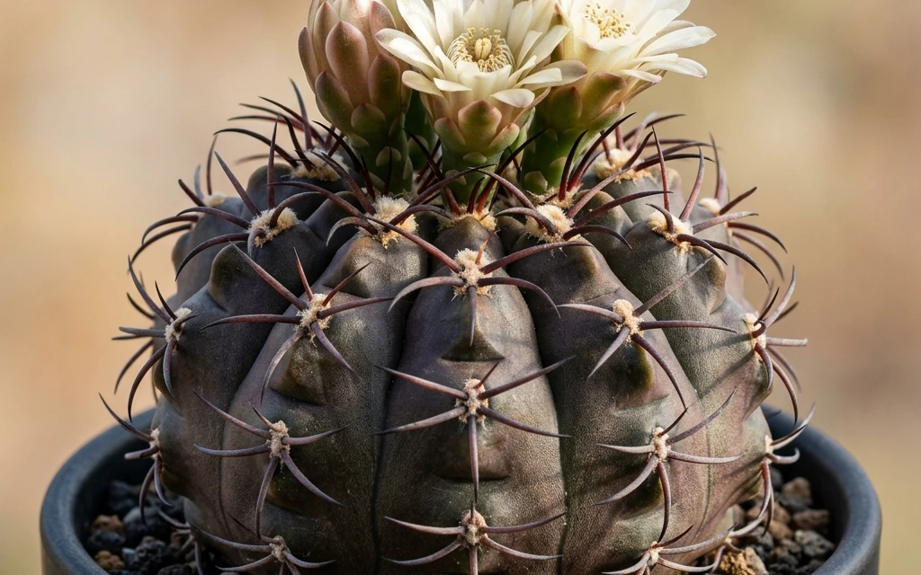 How to care and identify Black Chin Cactus (Gymnocalycium gibbosum) - Plant AI care database