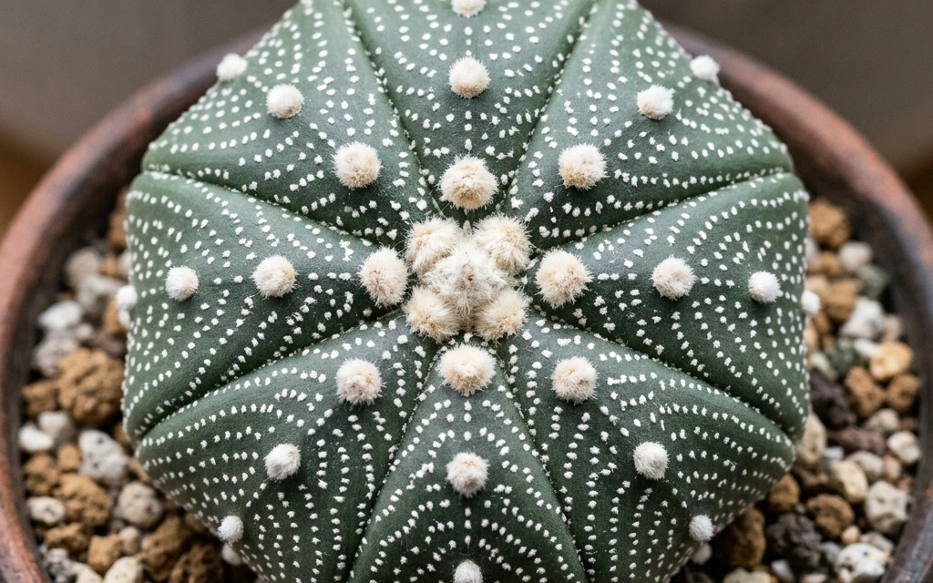 How to care and identify Sand Dollar Cactus (Astrophytum asterias) - Plant AI care database