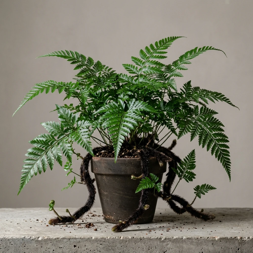 How to care and identify Black Rabbit's Foot (Davallia denticulata) - Plant AI care database