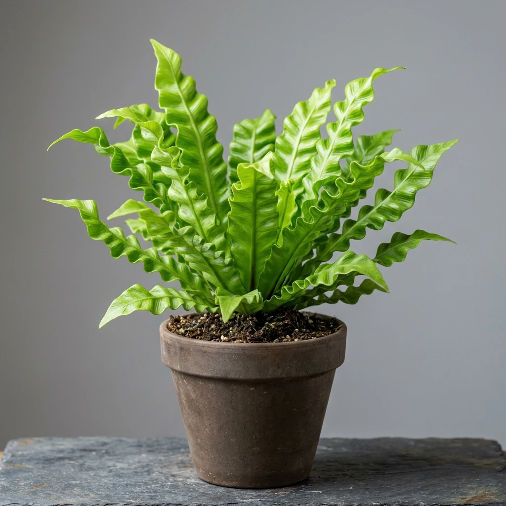 How to care and identify Crispy Wave Fern (Asplenium nidus 'Crispy Wave') - Plant AI care database