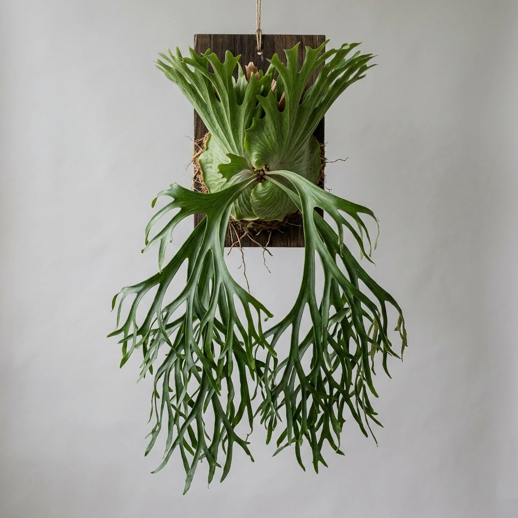 How to care and identify Crown Staghorn (Platycerium coronarium) - Plant AI care database