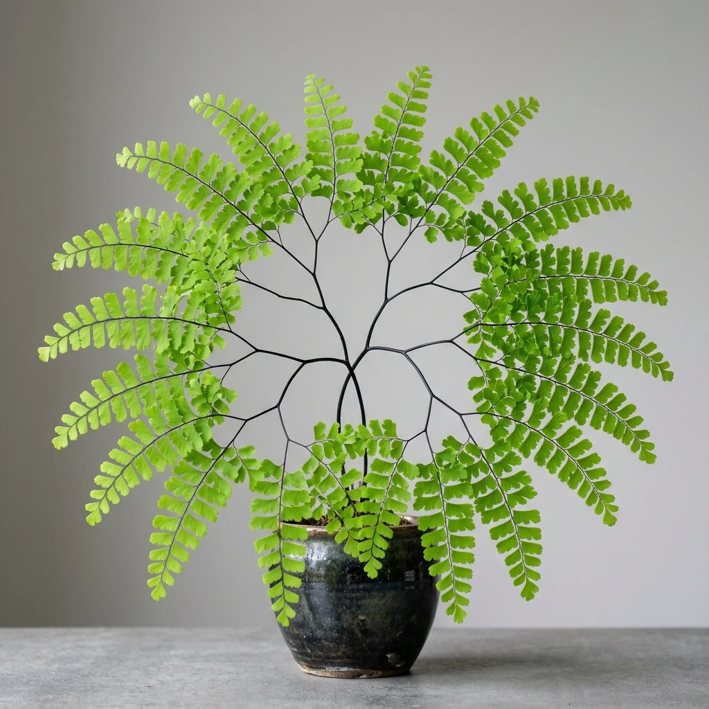 How to care and identify Five-finger Fern (Adiantum pedatum) - Plant AI care database