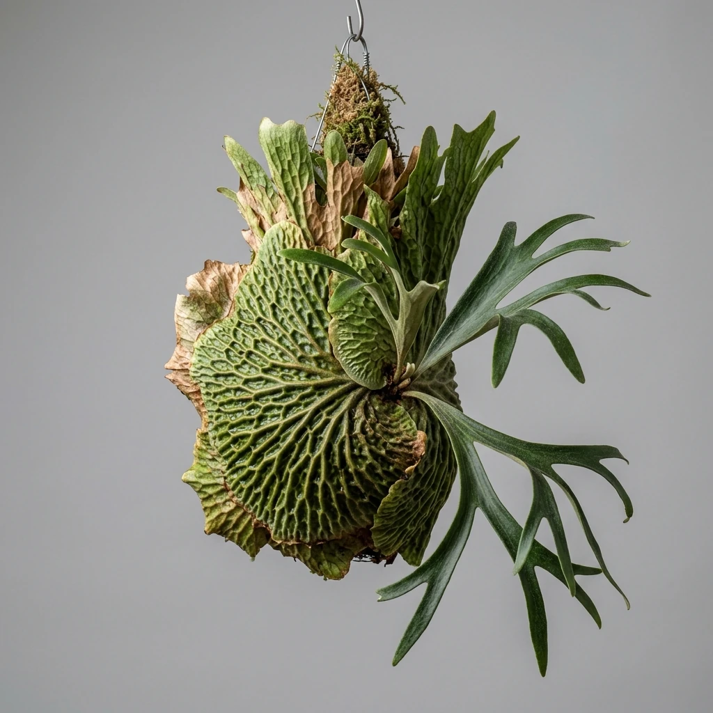 How to care and identify Madagascar Staghorn (Platycerium madagascariense) - Plant AI care database