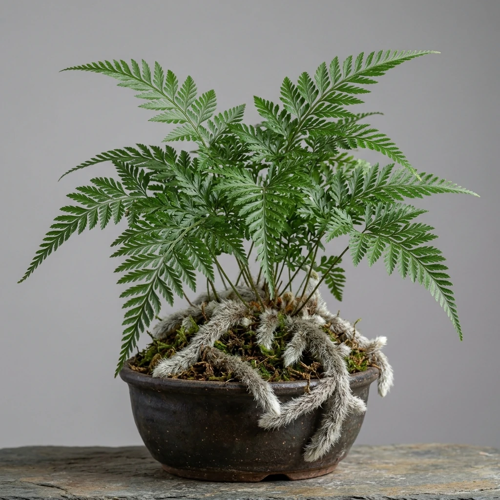 How to care and identify Squirrel's Foot Fern (Davallia trichomanoides) - Plant AI care database