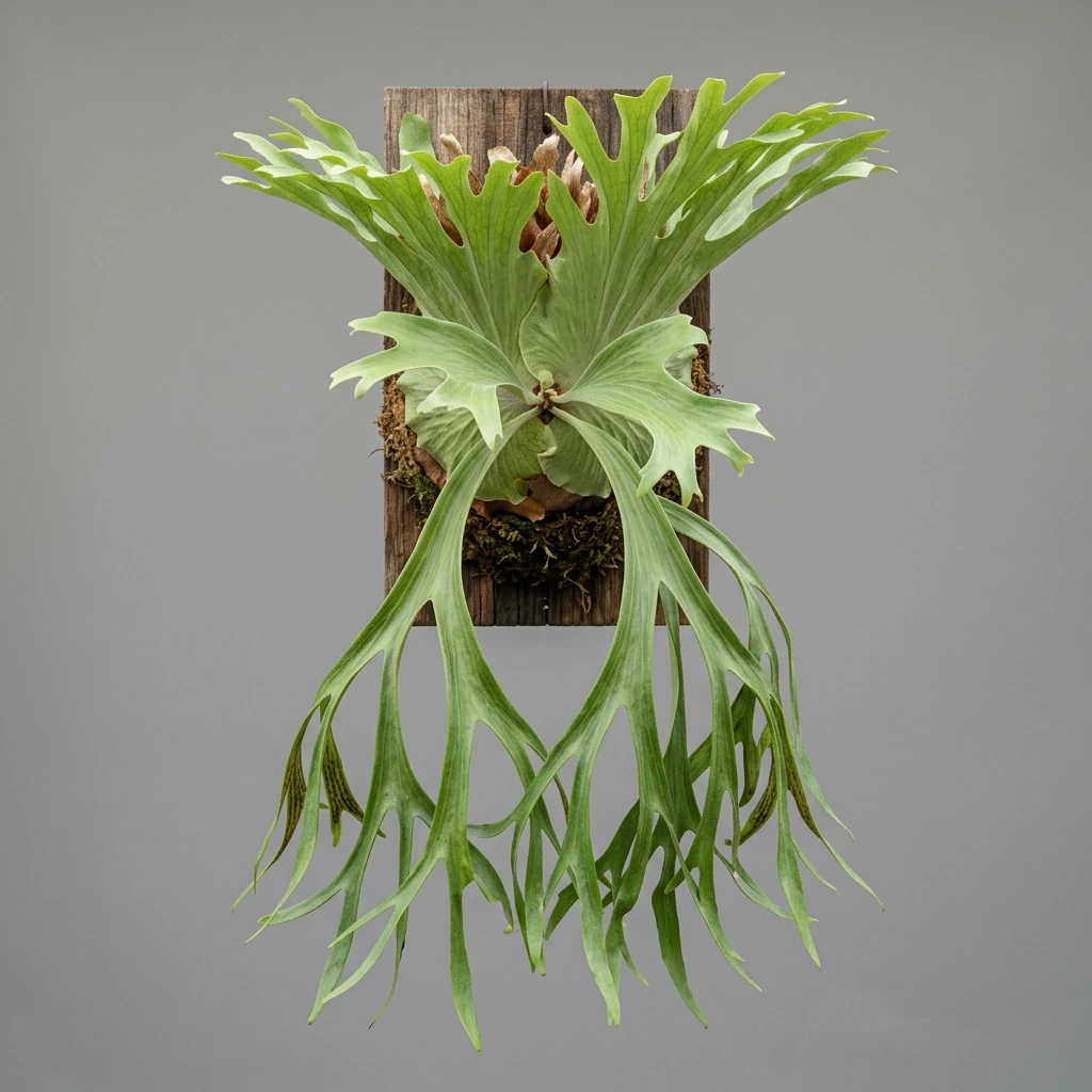 How to care and identify Superbum Staghorn (Platycerium superbum) - Plant AI care database
