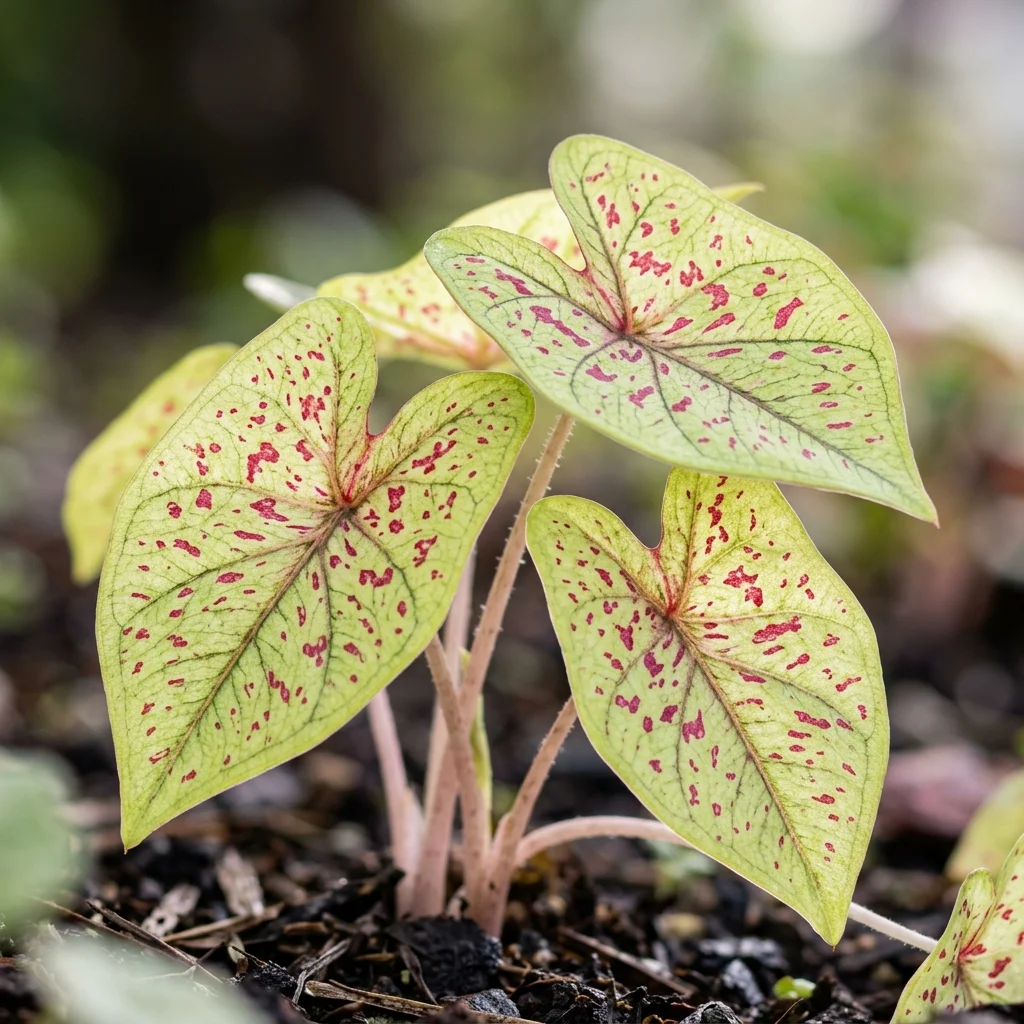 Snap & Identify Miss Muffet Caladium (Caladium bicolor 'Miss Muffet') - Plant AI care guides