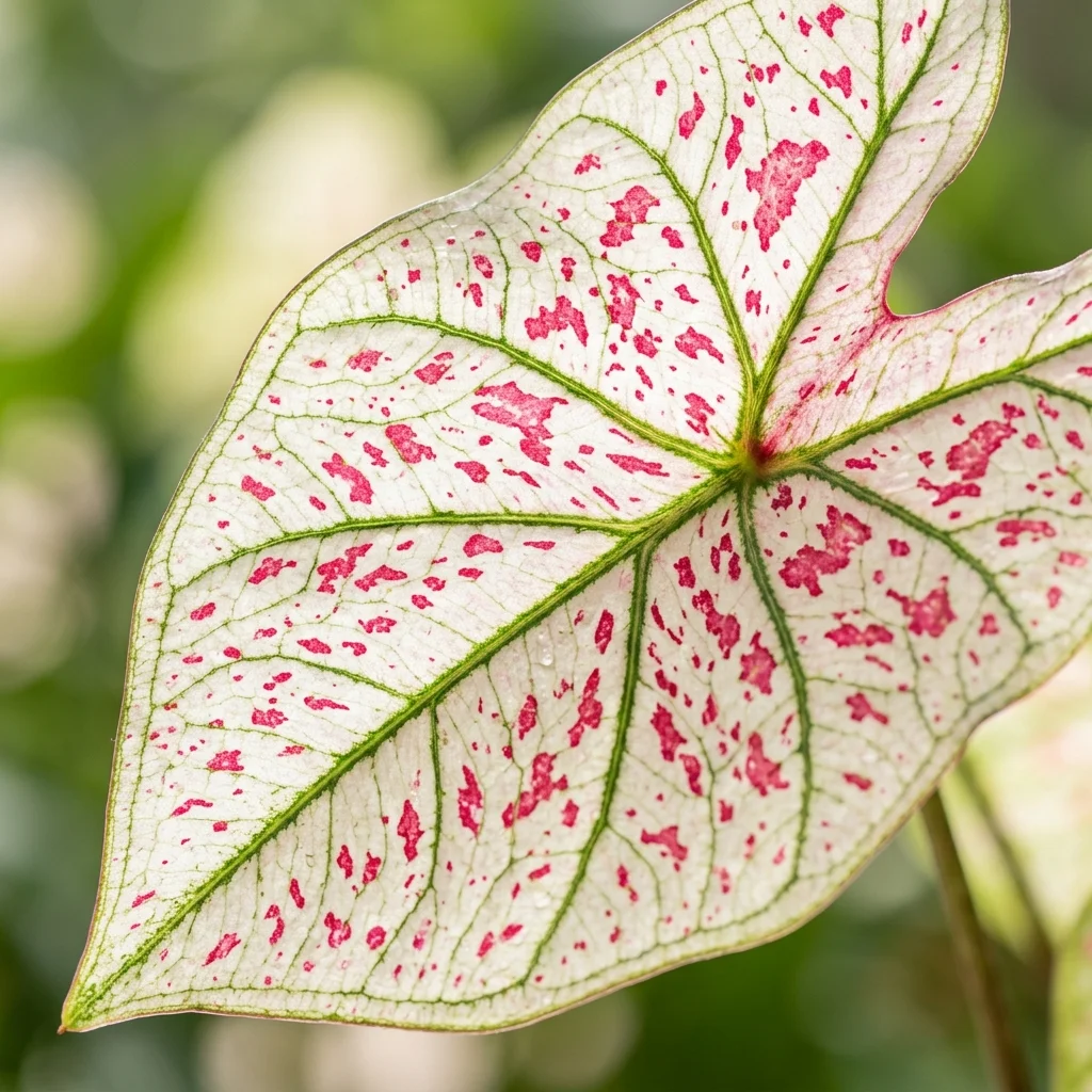 Snap & Identify Strawberry Star Caladium (Caladium bicolor 'Strawberry Star') - Plant AI care guides