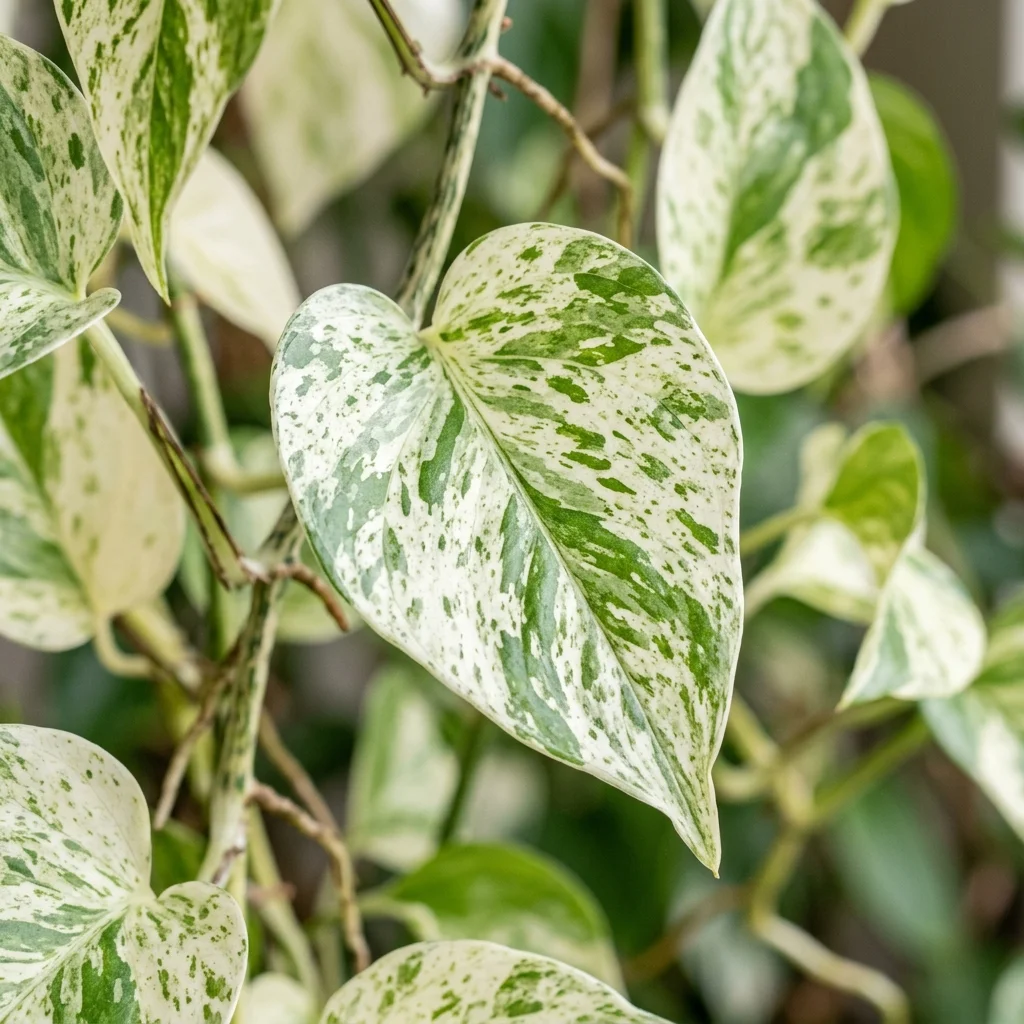 Snap & Identify Marble Queen Pothos (Epipremnum aureum 'Marble Queen') - Plant AI care guides