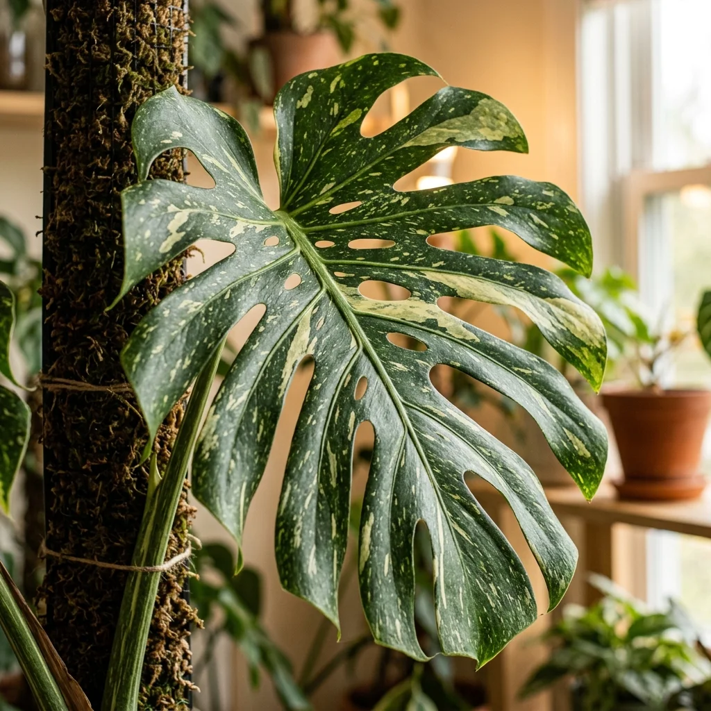 Snap & Identify Thai Constellation Monstera (Monstera deliciosa 'Thai Constellation') - Plant AI care guides