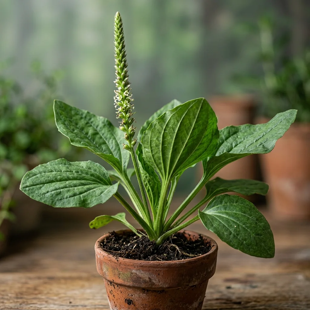 Snap & Identify Broadleaf Plantain (Plantago major) - Plant AI care guides