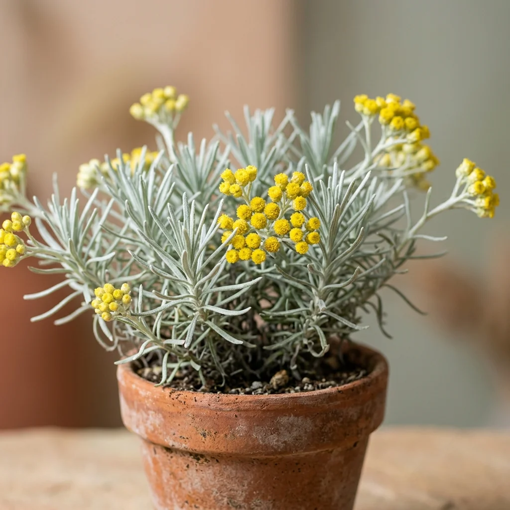 Snap & Identify Curry Plant (Helichrysum italicum) - Plant AI care guides