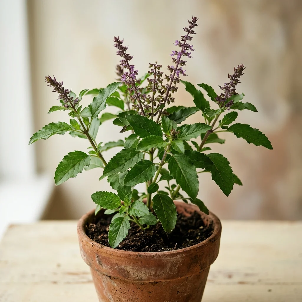 Snap & Identify Holy Basil (Ocimum tenuiflorum) - Plant AI care guides