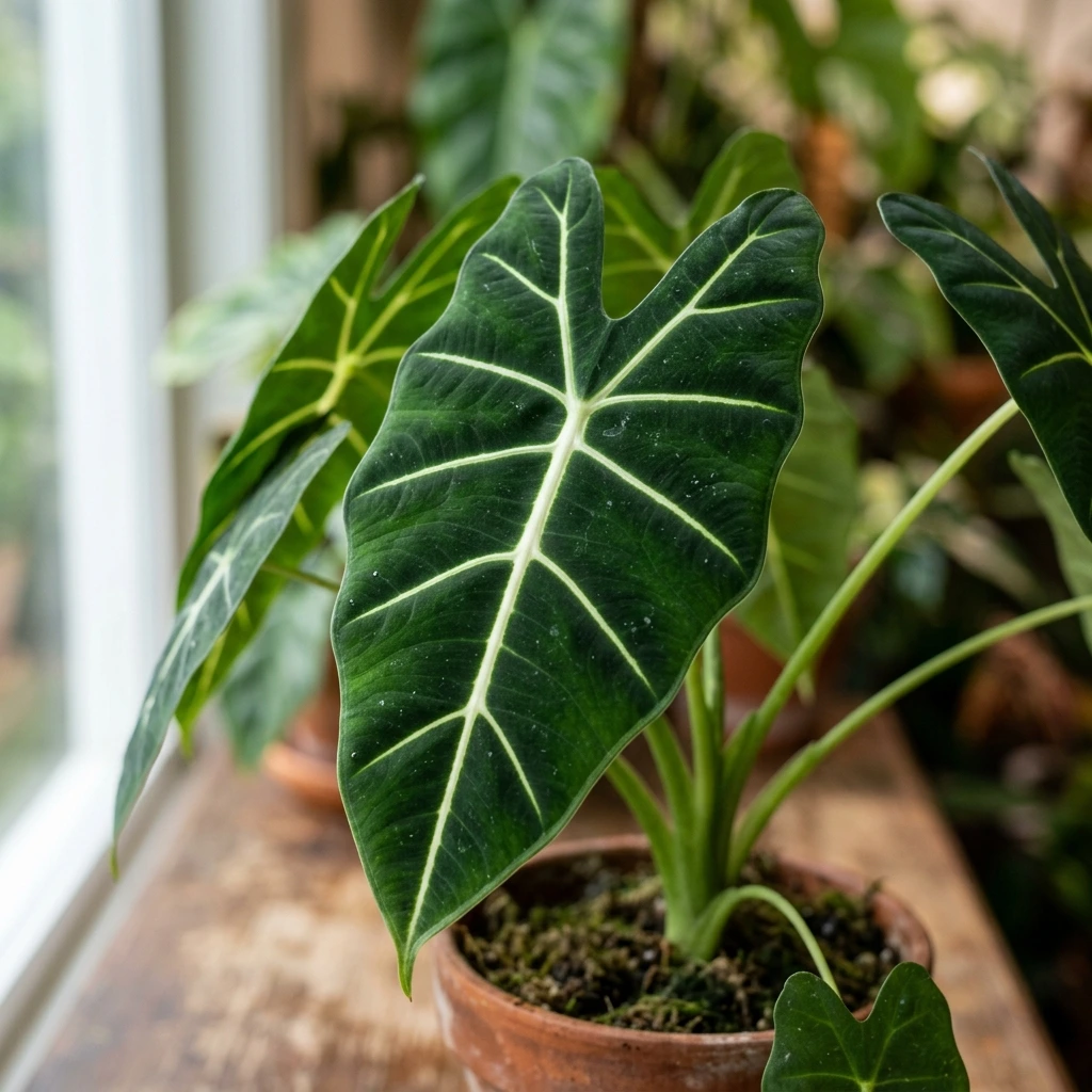 Snap & Identify Alocasia Frydek (Alocasia micholitziana 'Frydek') - Plant AI care guides