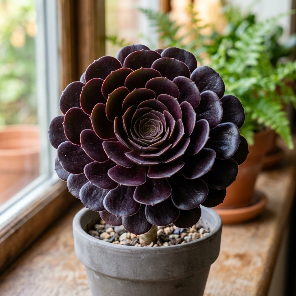 Snap & Identify Copper Pinwheel (Aeonium arboreum) - Plant AI care guides