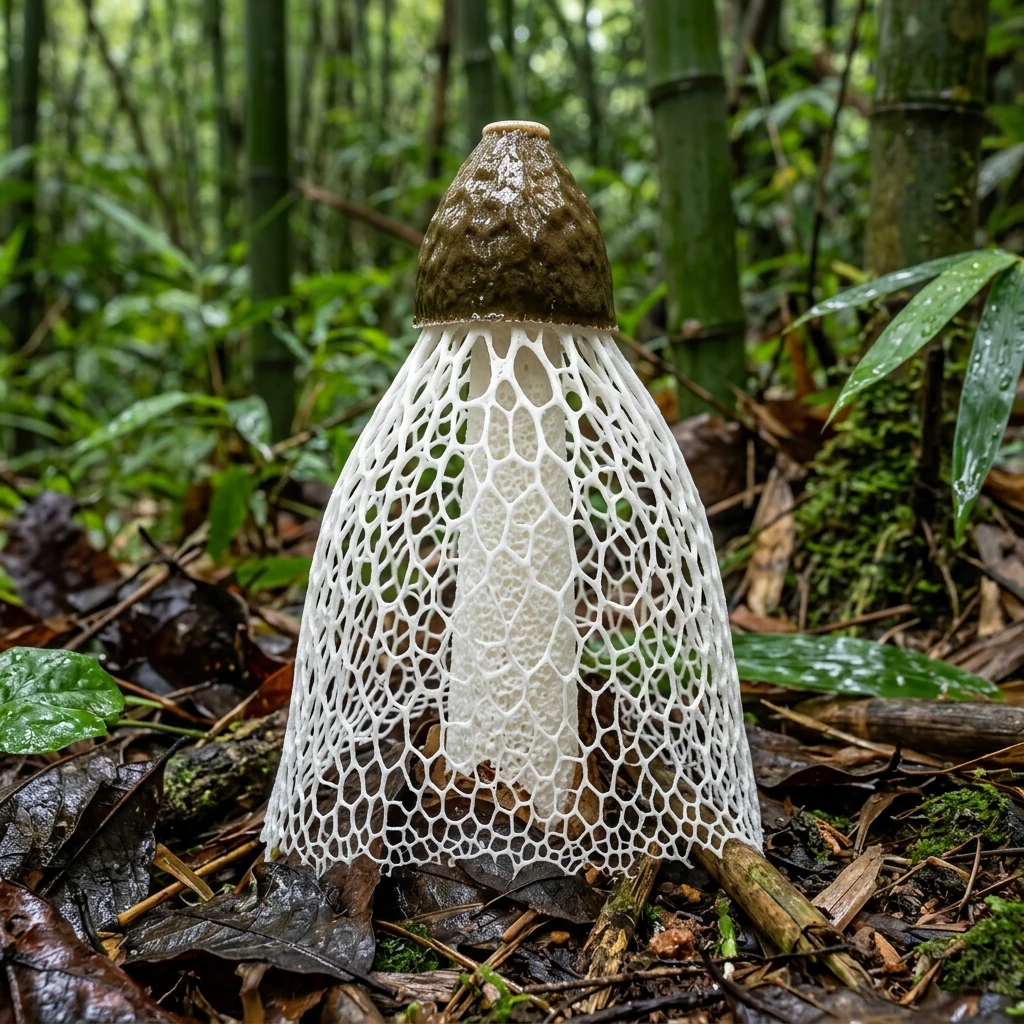Snap & Identify Bamboo Pith (Phallus indusiatus) - Plant AI care guides