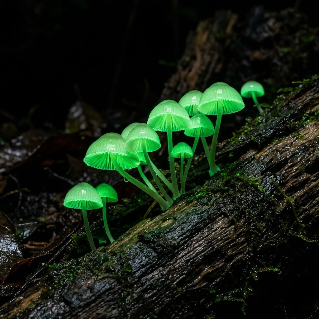Snap & Identify Glowing Mycena (Mycena chlorophantos) - Plant AI care guides