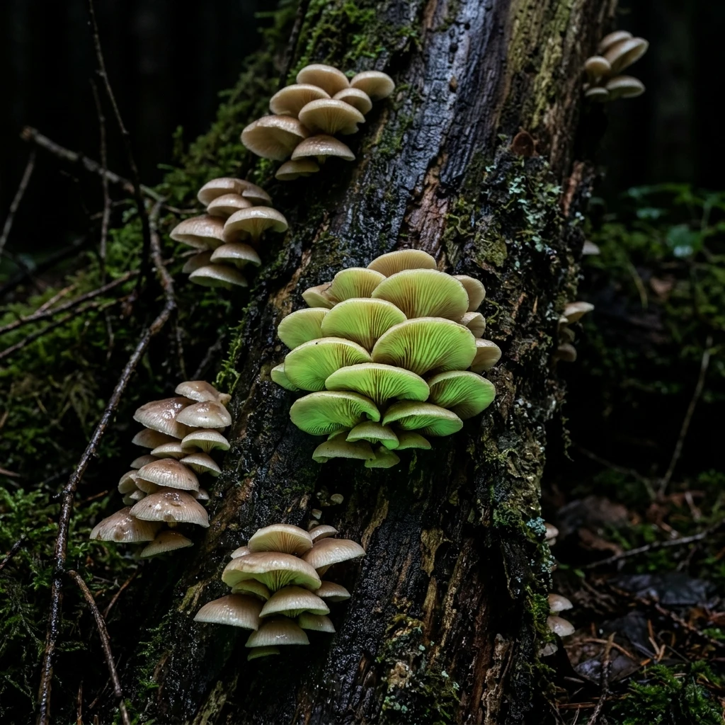 Snap & Identify Bitter Oyster (Panellus stipticus) - Plant AI care guides