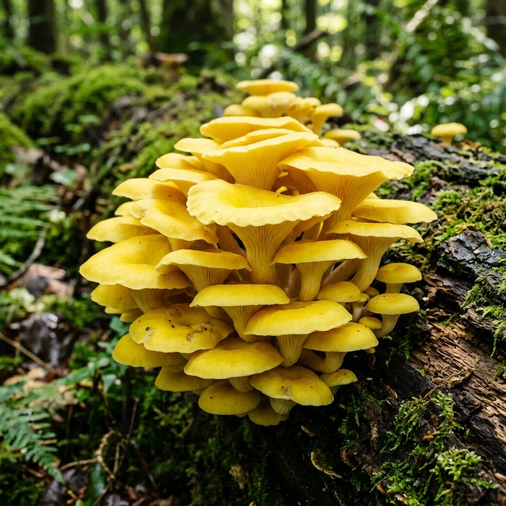 Snap & Identify Golden Oyster (Pleurotus citrinopileatus) - Plant AI care guides