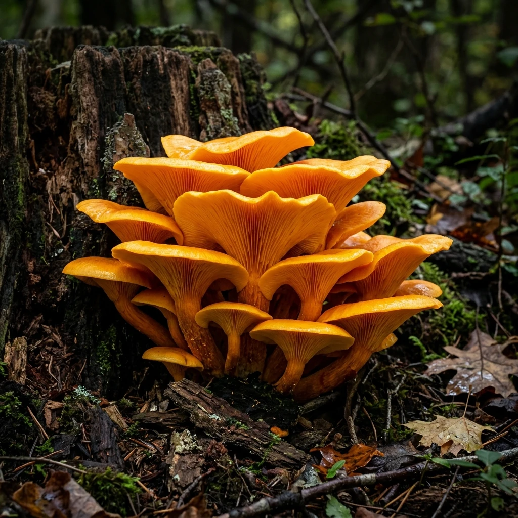 Snap & Identify Jack-O'-Lantern (Omphalotus illudens) - Plant AI care guides