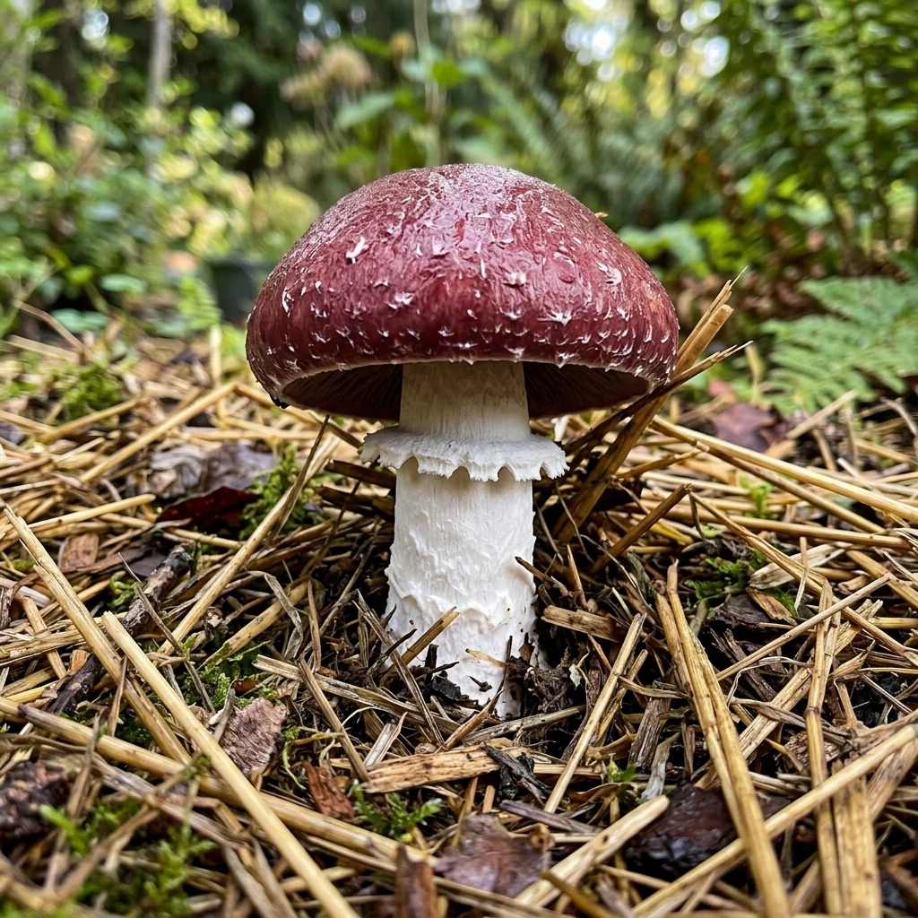 Snap & Identify Wine Cap (Stropharia rugosoannulata) - Plant AI care guides