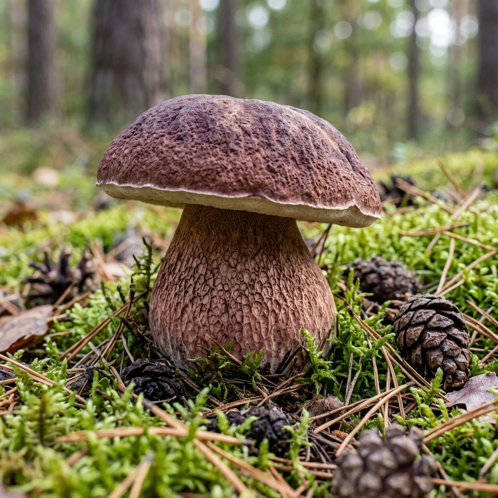 Snap & Identify Pine Bolete (Boletus pinophilus) - Plant AI care guides