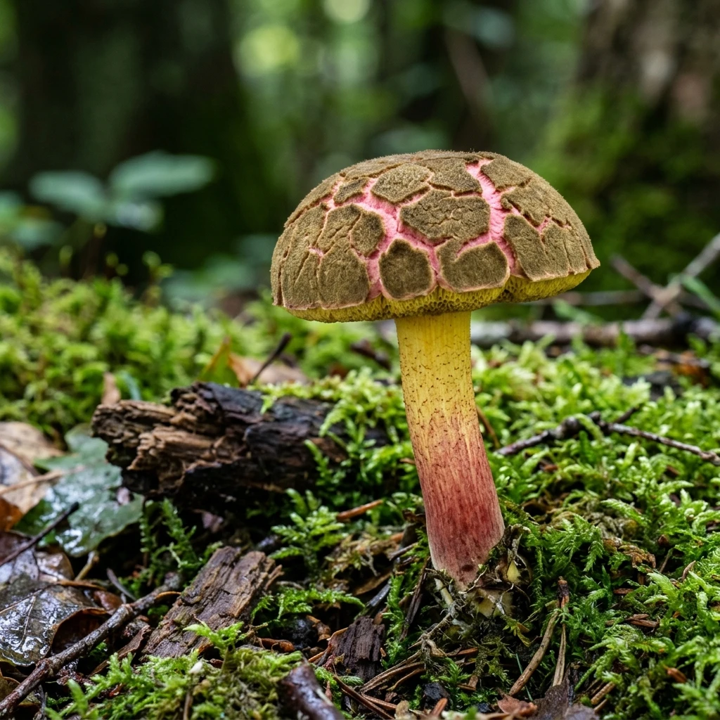 Snap & Identify Red Cracked Bolete (Xerocomellus chrysenteron) - Plant AI care guides
