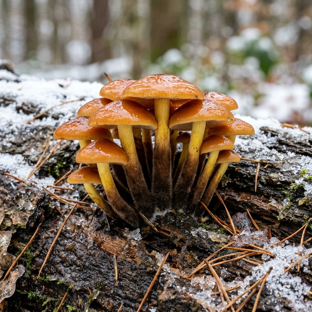Snap & Identify Velvet Foot (Flammulina velutipes var. velutipes) - Plant AI care guides