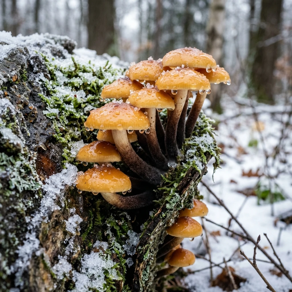 Snap & Identify Velvet Shank (Flammulina velutipes) - Plant AI care guides