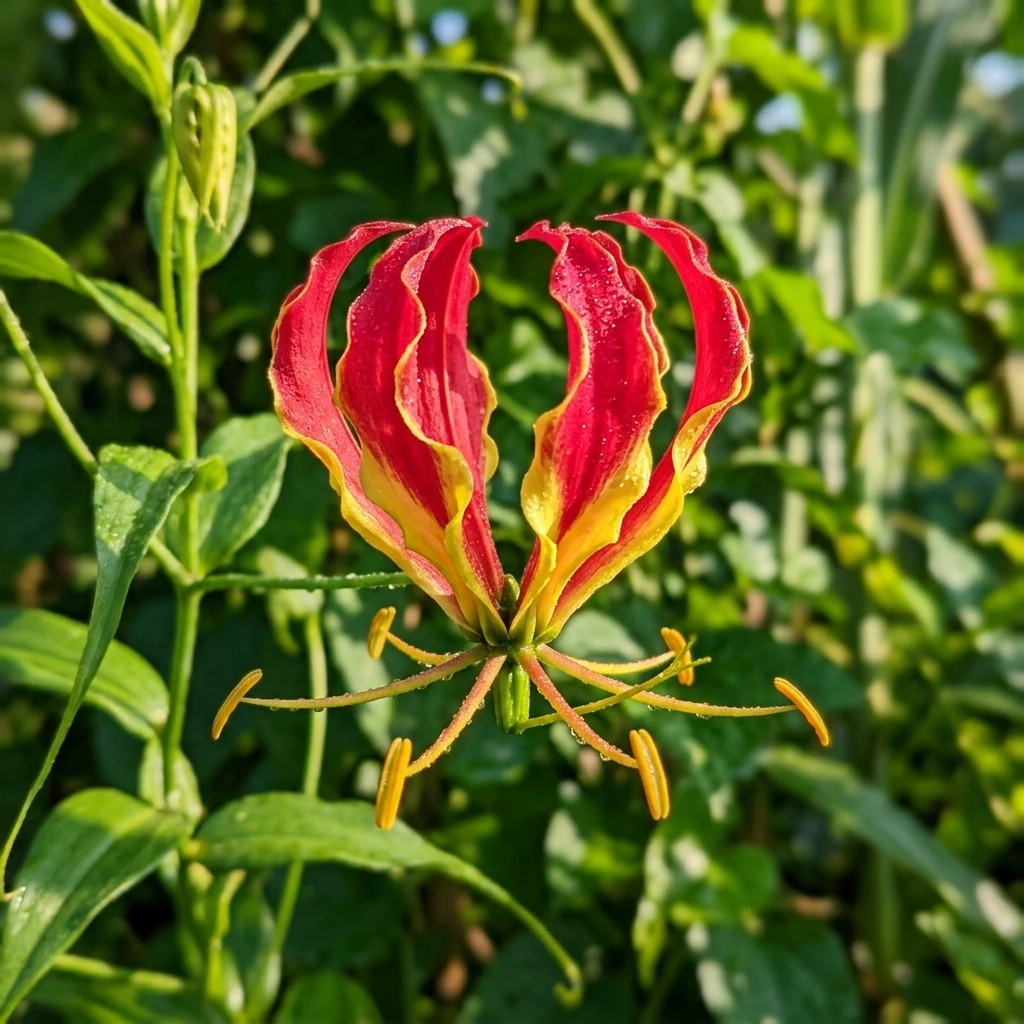 Snap & Identify Flame Lily (Gloriosa superba) - Plant AI care guides