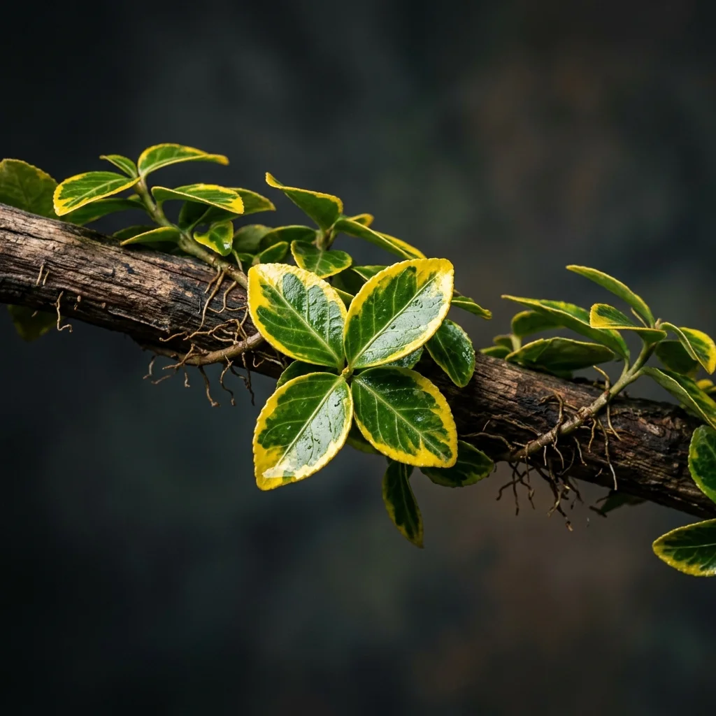 Botanical macro photography of Winter Creeper (Euonymus fortunei) - Plant AI care database