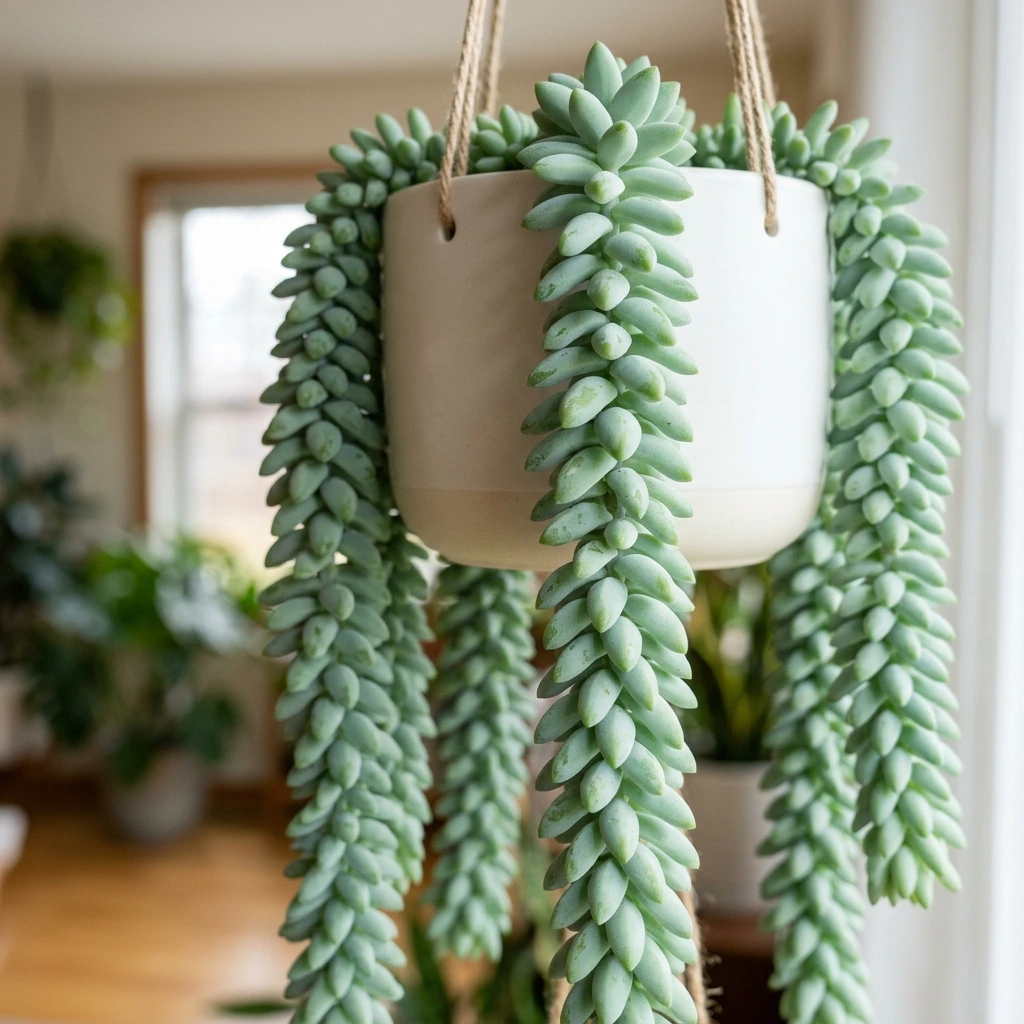 How to care and identify Burro's Tail (Sedum morganianum) - Plant AI care database