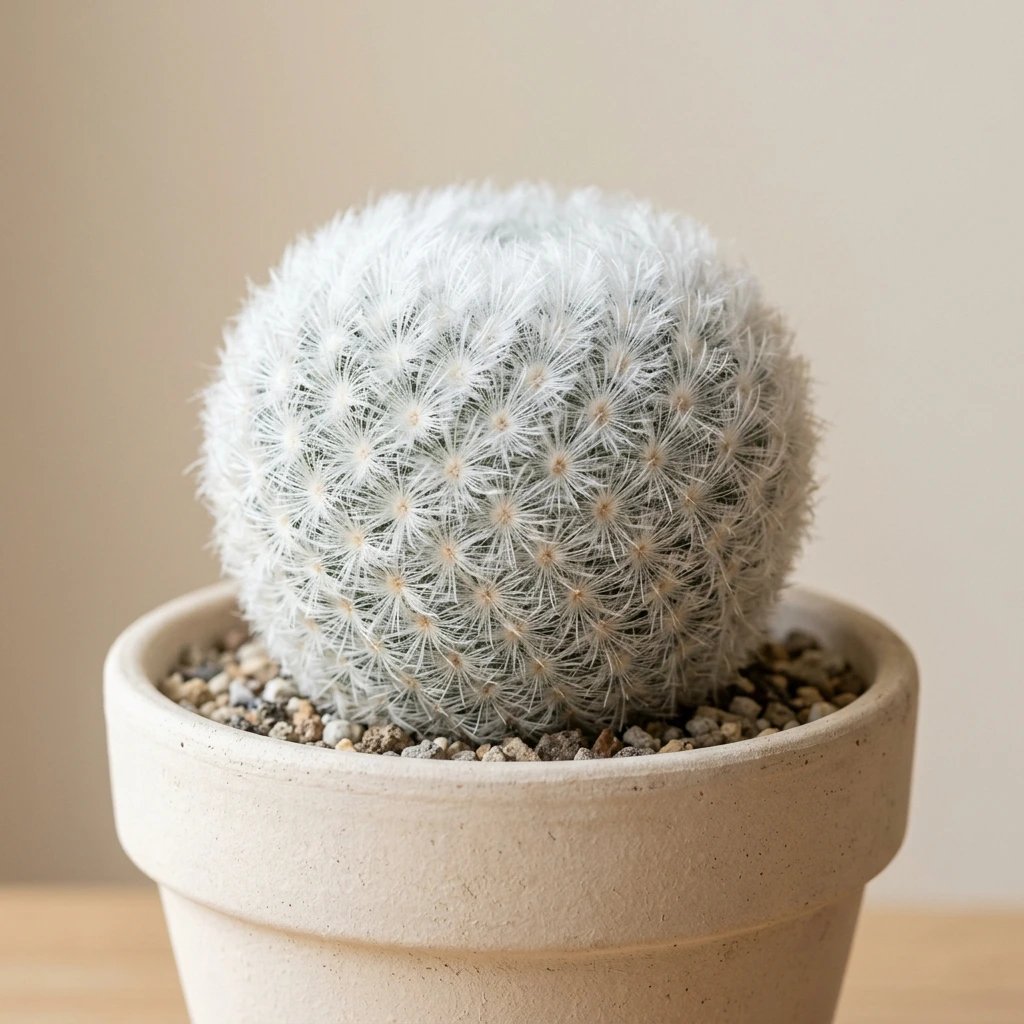 How to care and identify Feather Cactus (Mammillaria plumosa) - Plant AI care database