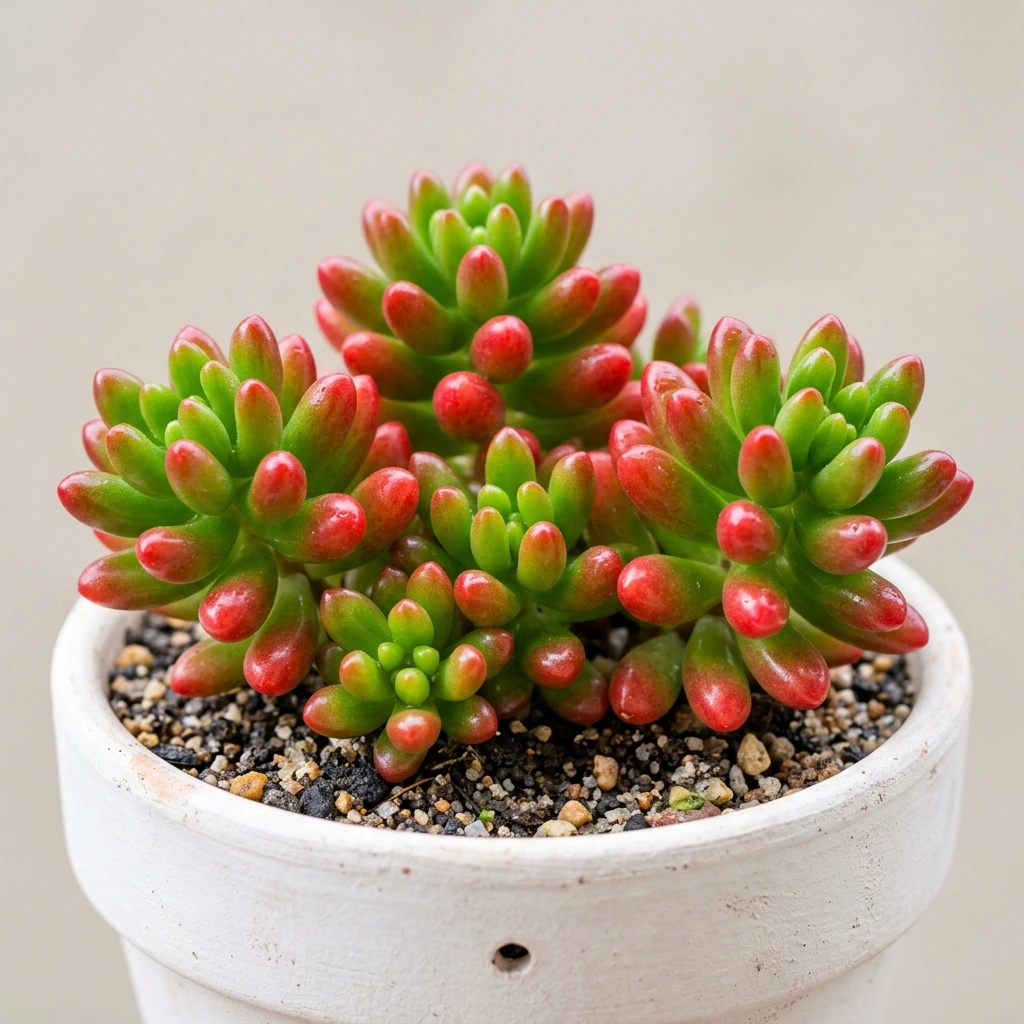 How to care and identify Jelly Bean Plant (Sedum rubrotinctum) - Plant AI care database