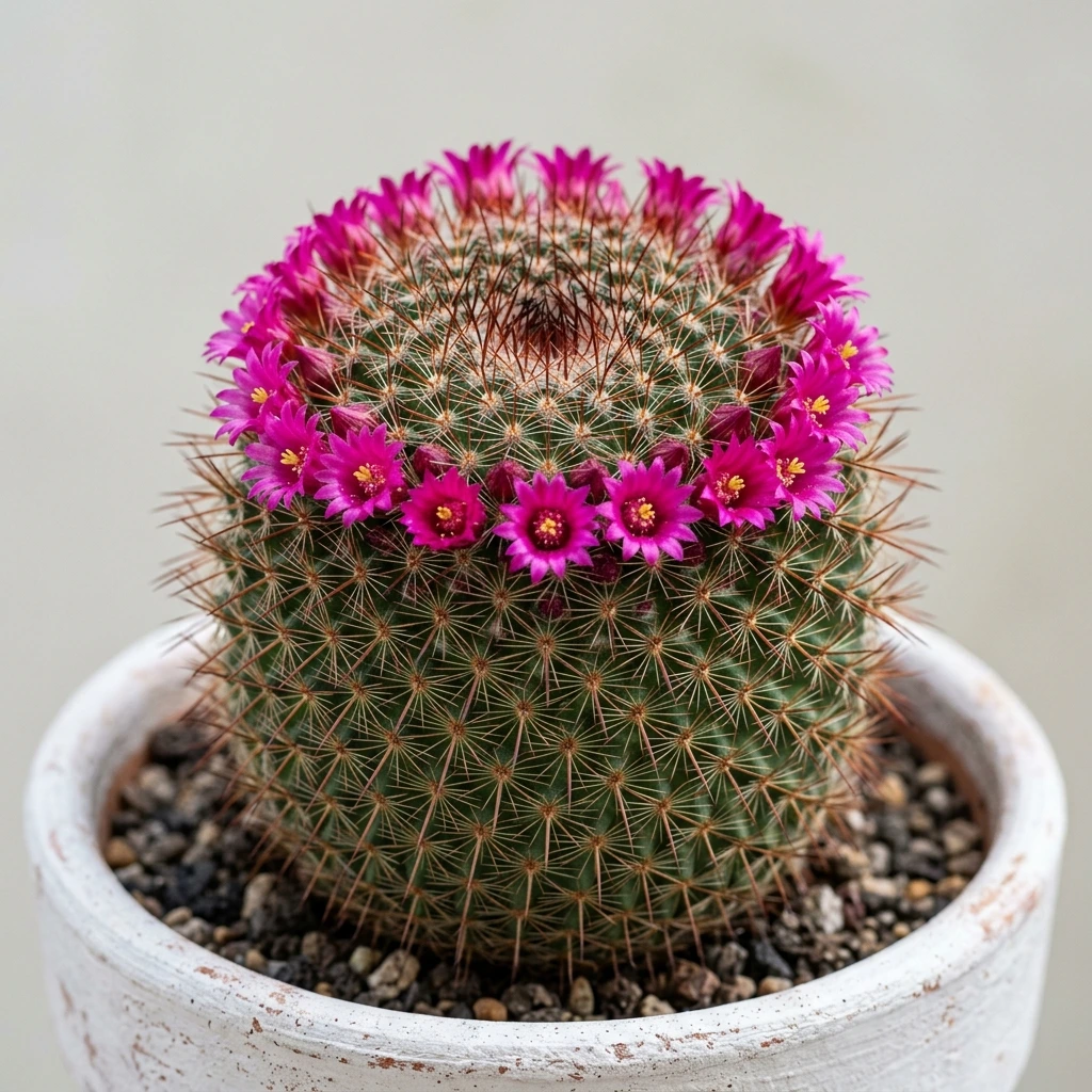 How to care and identify Spiny Cactus (Mammillaria spinosissima) - Plant AI care database