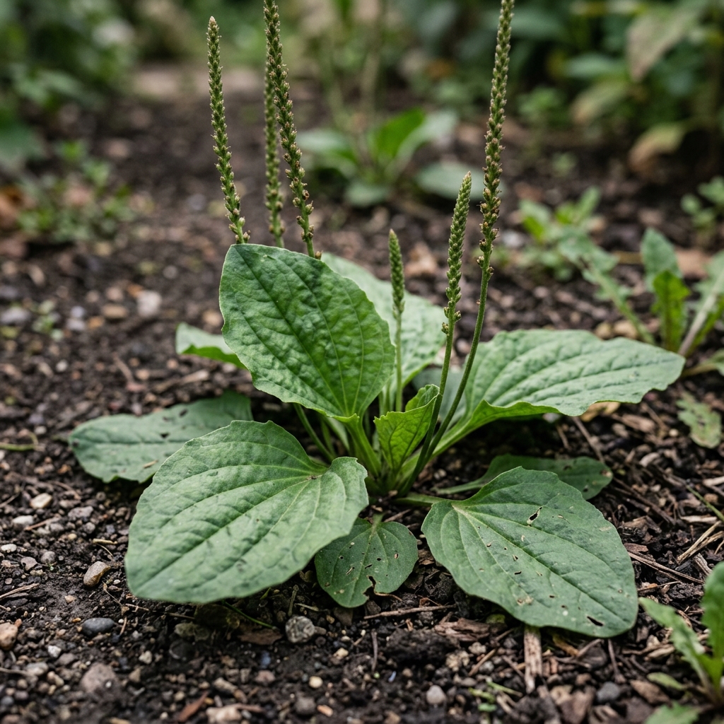 Snap & Identify Broadleaf Plantain (Plantago major) - Plant AI care guides