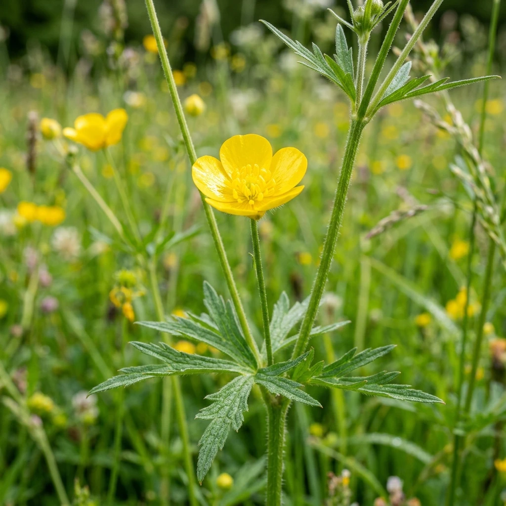 Snap & Identify Buttercup (Ranunculus acris) - Plant AI care guides