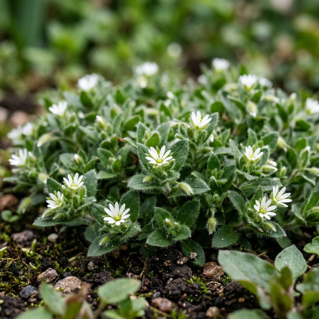 Snap & Identify Mouse-ear Chickweed (Cerastium fontanum) - Plant AI care guides
